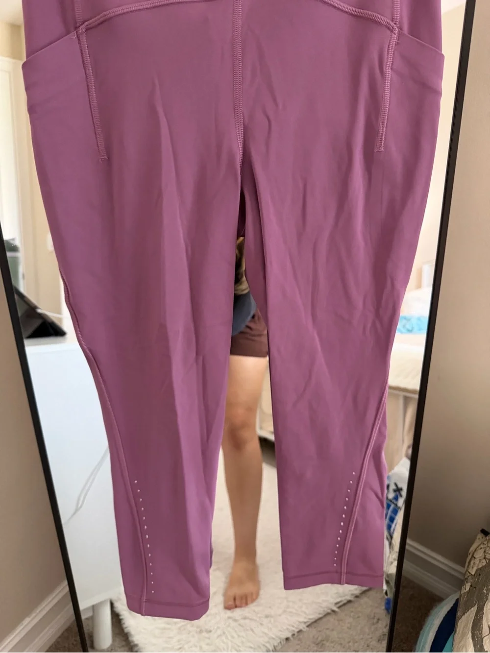 lululemon athletica Mauve crop leggings
